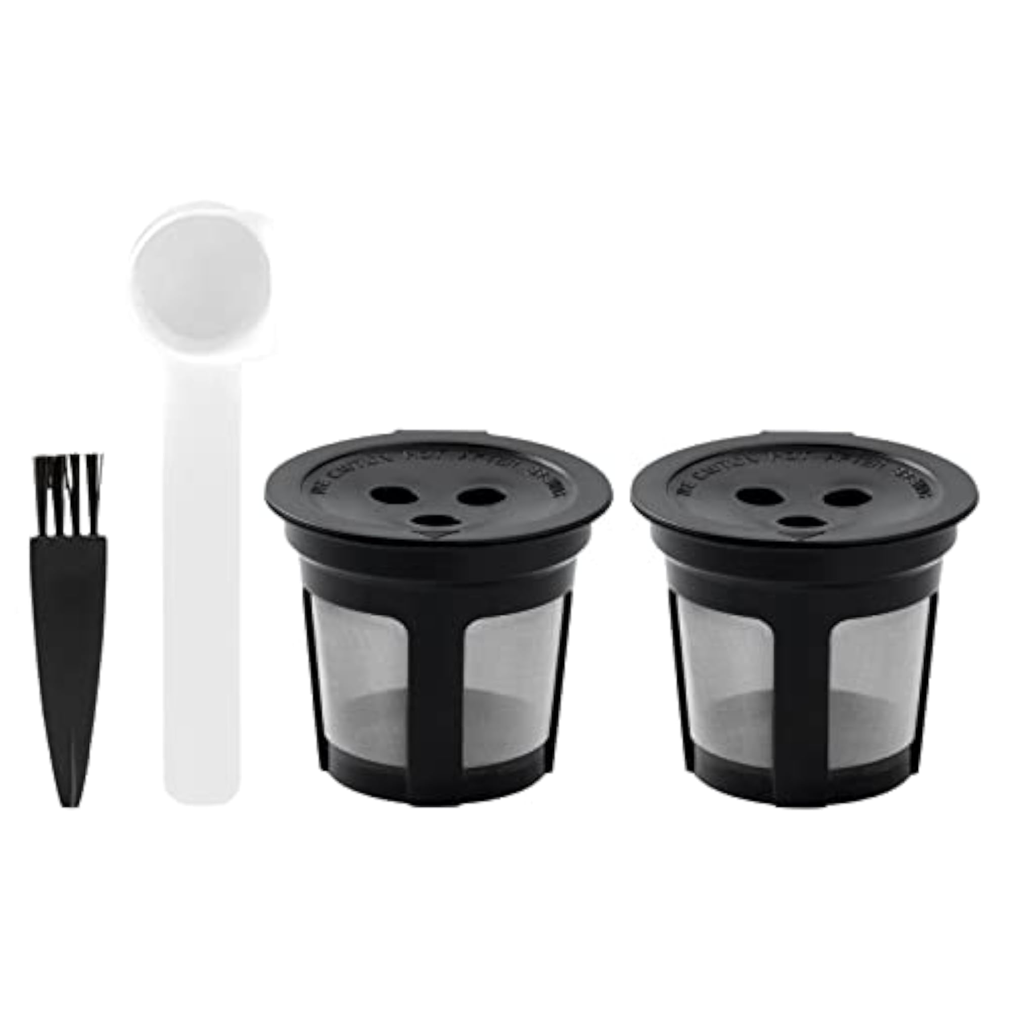2 Coffee Filters with Lid Stainless Steel Mesh